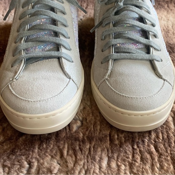 P448 Skate High-Top Sneaker White Glitter - Picture 5 of 13